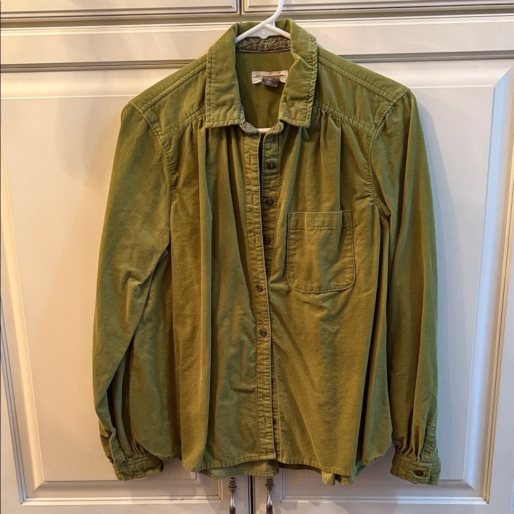 Pilcro Olive Green Button Down Shirt